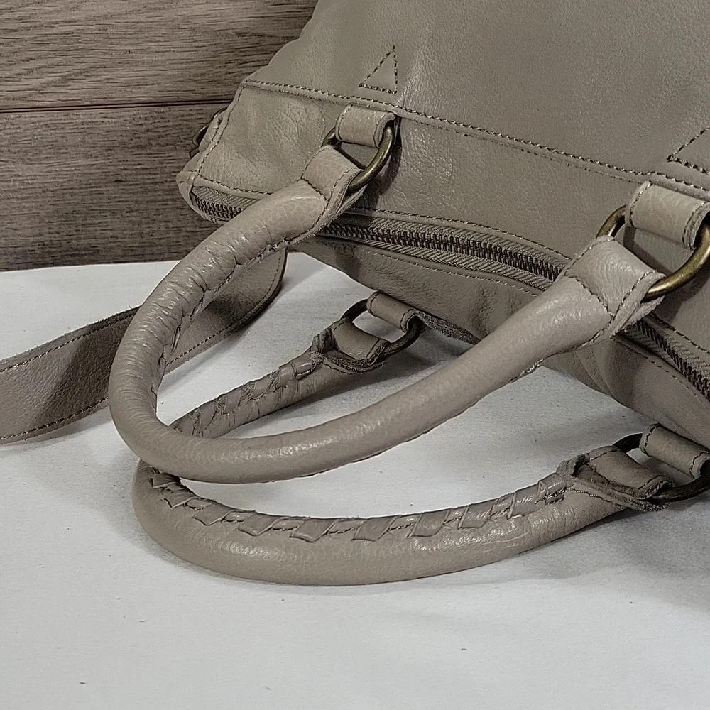 Liebeskind Berlin Gray Satchel Shoulder Bag Purse Handbag